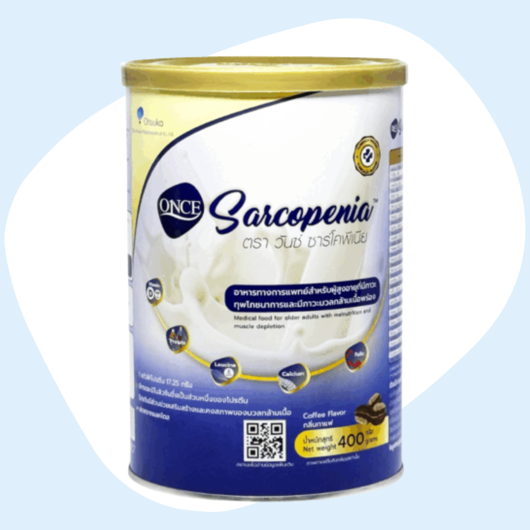 Once Complete ONCE Sarcopenia อาหารเสริมมวลกล้ามเนื้อพร่อง & ผู้สูงอายุ